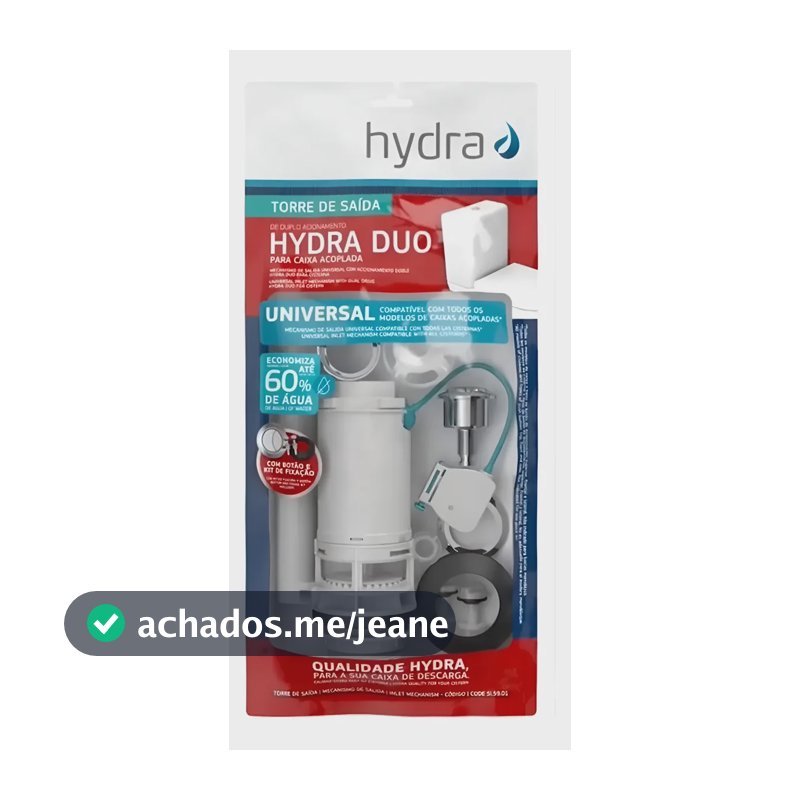 Mecanismo De Saída De Descarga Deca Hydra P/ Caixa Acoplada