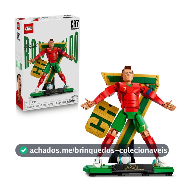 Lego Editions Sports Cristiano Ronaldo: lenda do futebol 43016; 12+