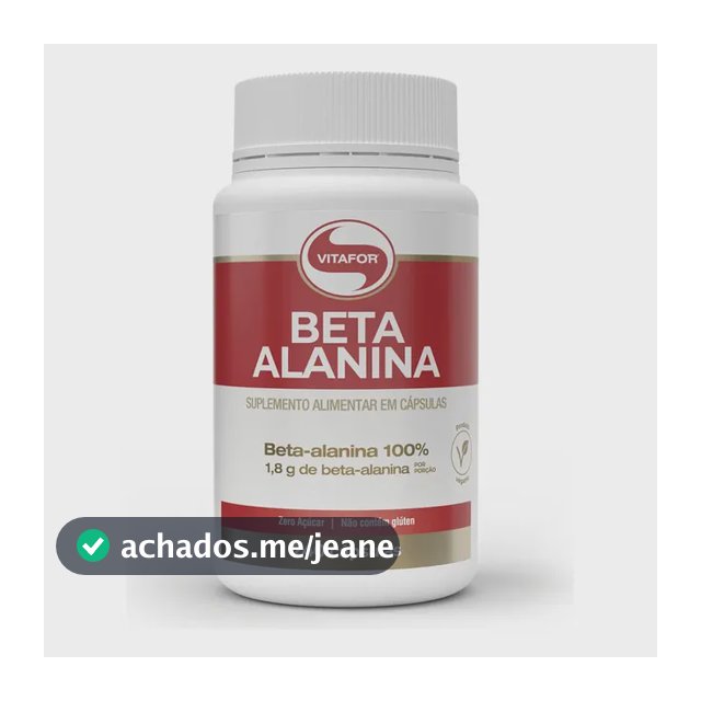 Suplemento Alimentar Beta Alanina 240 Cápsulas Vitafor Sem Sabor