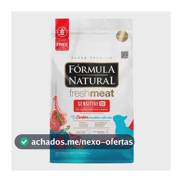Ração Fresh Meat Sensitive Cão Adulto Pequeno Cordeiro 10kg