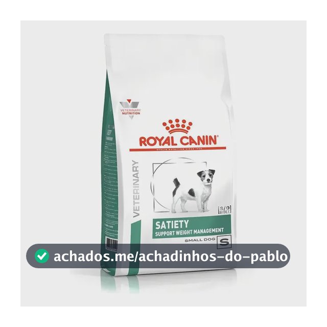 Ração Seca Royal Canin Canine Veterinary Diet Satiety para Cães Adultos de Porte Pequeno com Excesso de Peso - 7,5kg