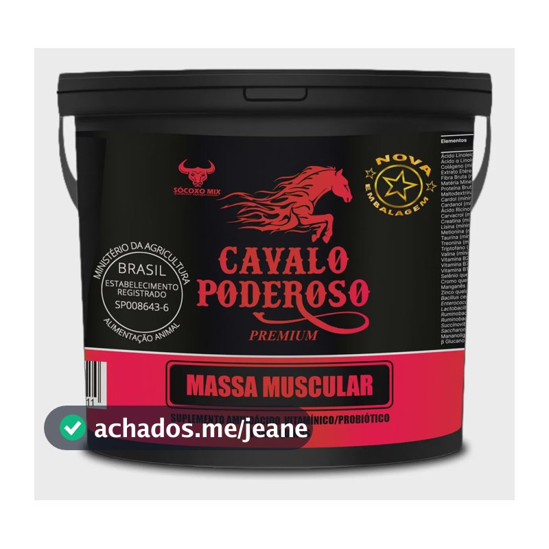 Creatina Tonnus Vaquejada Cavalo Poderoso Massa Muscular 1k