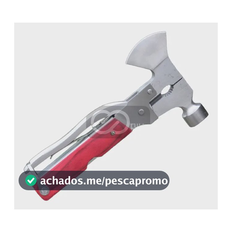Martelo Tático Multifuncional Alicate Pesca Camping