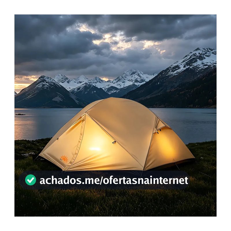 Barraca Automática New Hawaii 2 Pessoas Camping Ultraleve Impermeável Silicone 3000mm-p525