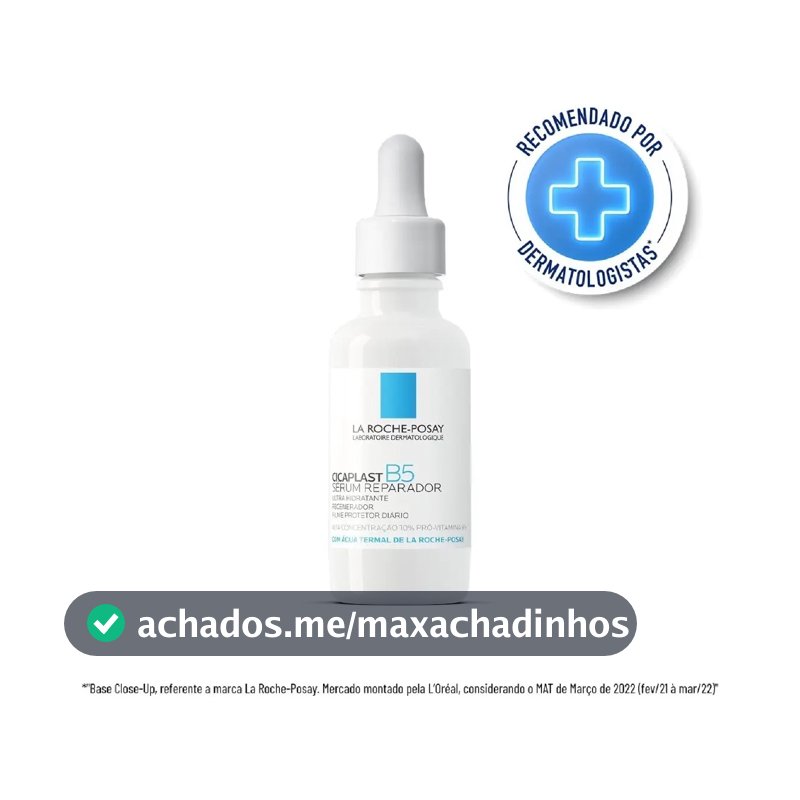 Cicaplast B5 Sérum 30ml La Roche posay Momento de aplicação Dia Noite Tipo de pele Todo tipo de pele