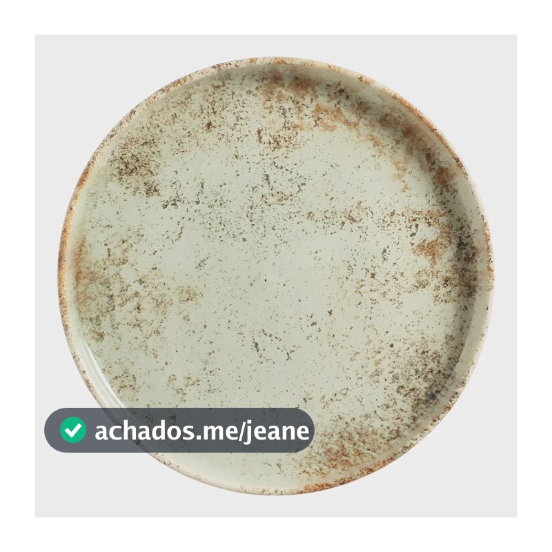 Conjunto 6 Pratos Rasos de Jantar Aspen Verde 27,5cm - Scalla Cerâmica