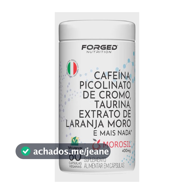 Cafeína Picolinato De Cromo Taurina Extrato De Laranja Moro 400mg Legítimo Morosil 60 Vcaps - Forged Nutrition
