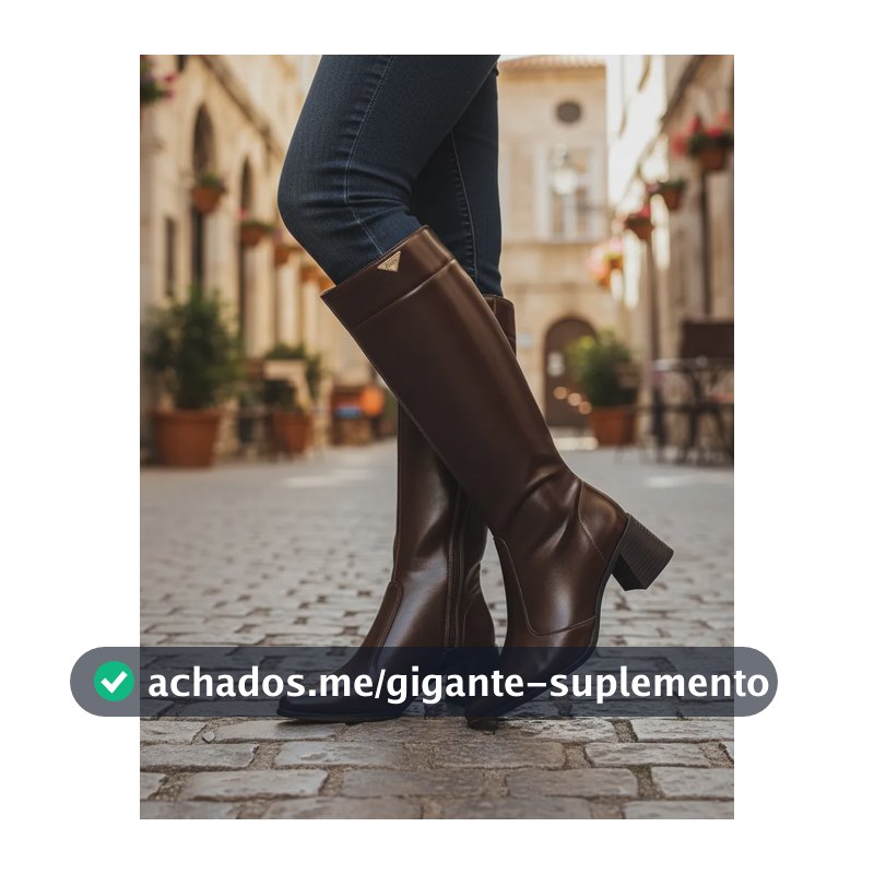 Bota Montaria Lisa Stessy Shoes Cano Alto Bico Fino Feminino Brownie 36