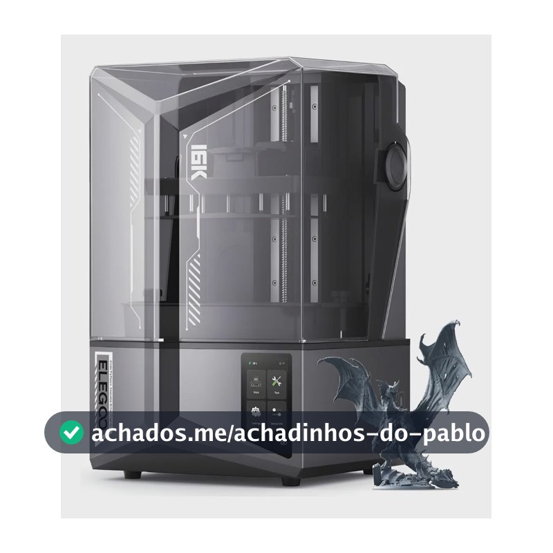 Impressora 3D de resina Elegoo Saturn 4 Ultra 16k com tampa