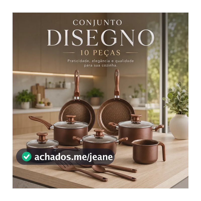 Jogo De Panelas 10 Peças Antiaderente Marrom Com Tampa De Vidro Linha Familiar Designo Cozinha Alumínio Revestido Ideal Para Fritura Arroz Vapor Fogão Gás Elétrico