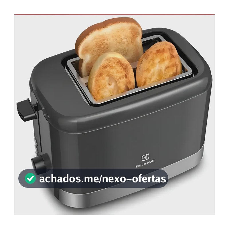 Torradeira Elétrica Electrolux De Pão De Forma E Pão Francês Preto