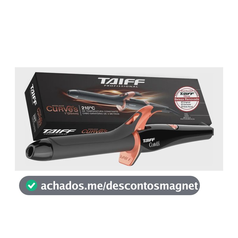 Modelador de cachos de barril Taiff Curves 2.5cm de diâmetro