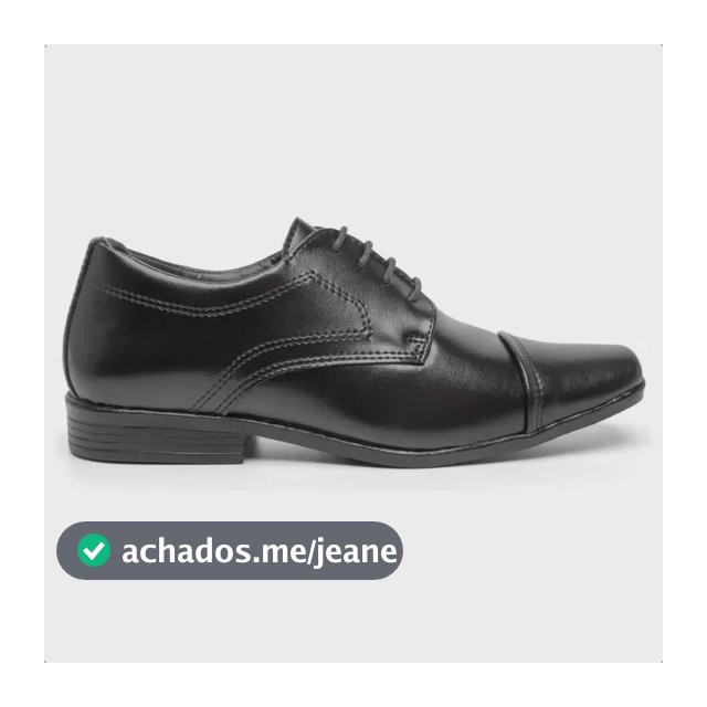 Sapato Social Infantil Masculino  Pajem Daminho