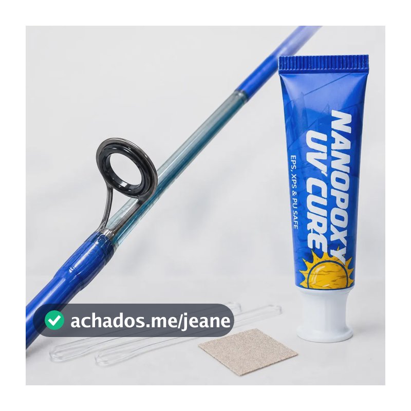 Resina Redskull Nanopoxy UV Cure Reparos Vara de Pesca 8cm Transparente