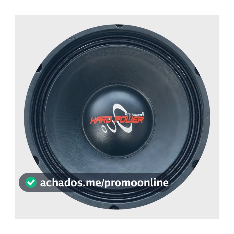 Alto Falante Woofer Hard Power Hp 750w Rms 12 Polegada 4 Ohm Preto