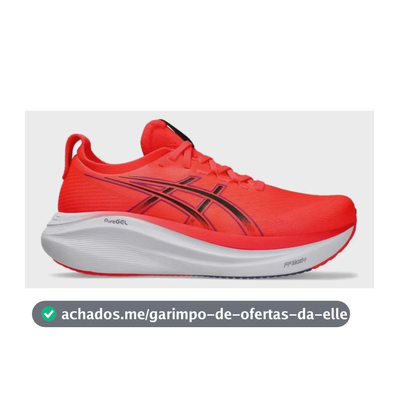 Tênis Asics Gel-nimbus 27 Masculino Vermelho Vermelho 40