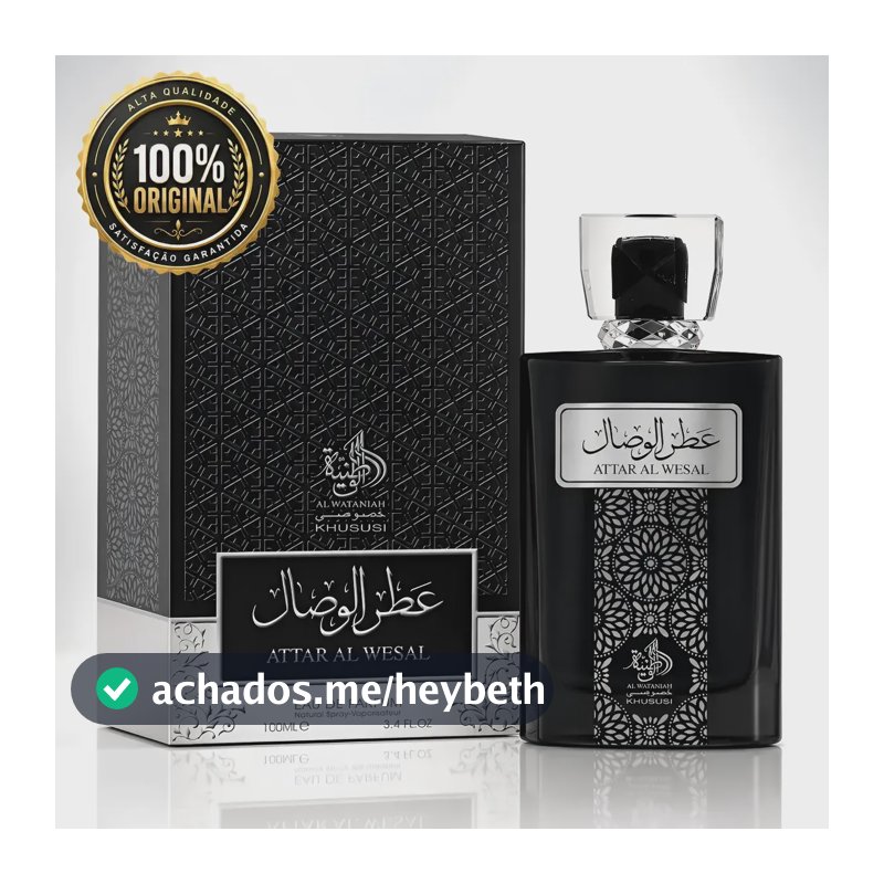 Perfume Masculino Attar Árabe Al Wesal Wataniah 100ml
