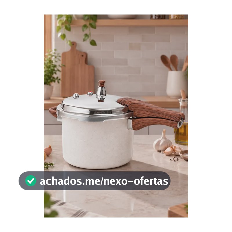 Panela De Pressão 4,2l Para Fogão A Gás E Indução Segurança Creme