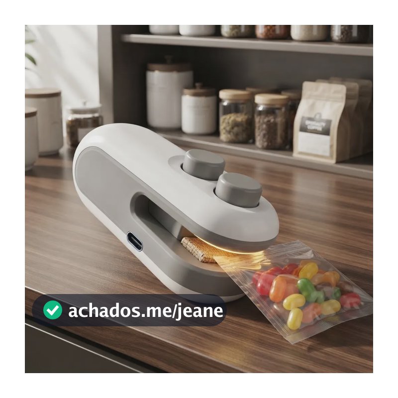 Mini Selador Portátil 2 Em 1 Magnético Calor Recarregável