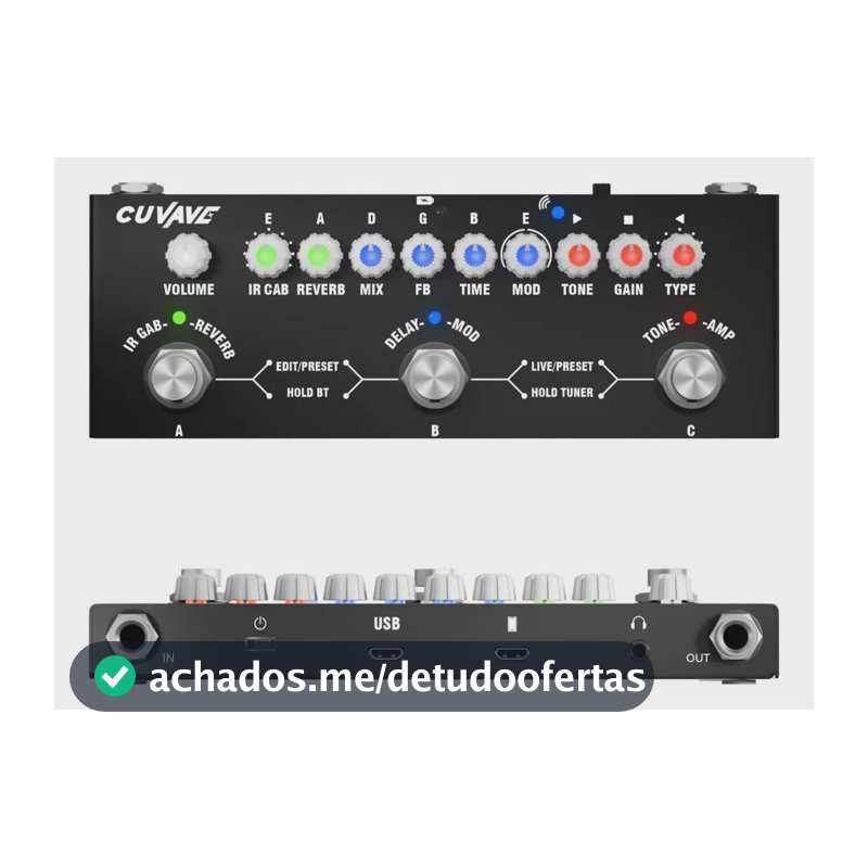 Pedal de efeito Cuvave Cube Baby preto