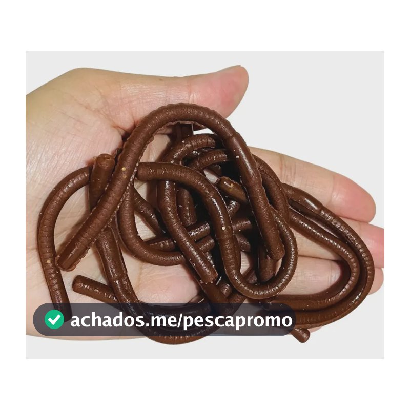 10 Isca Artificial Minhoca Minhocuçu 13cm Isca Minhoca