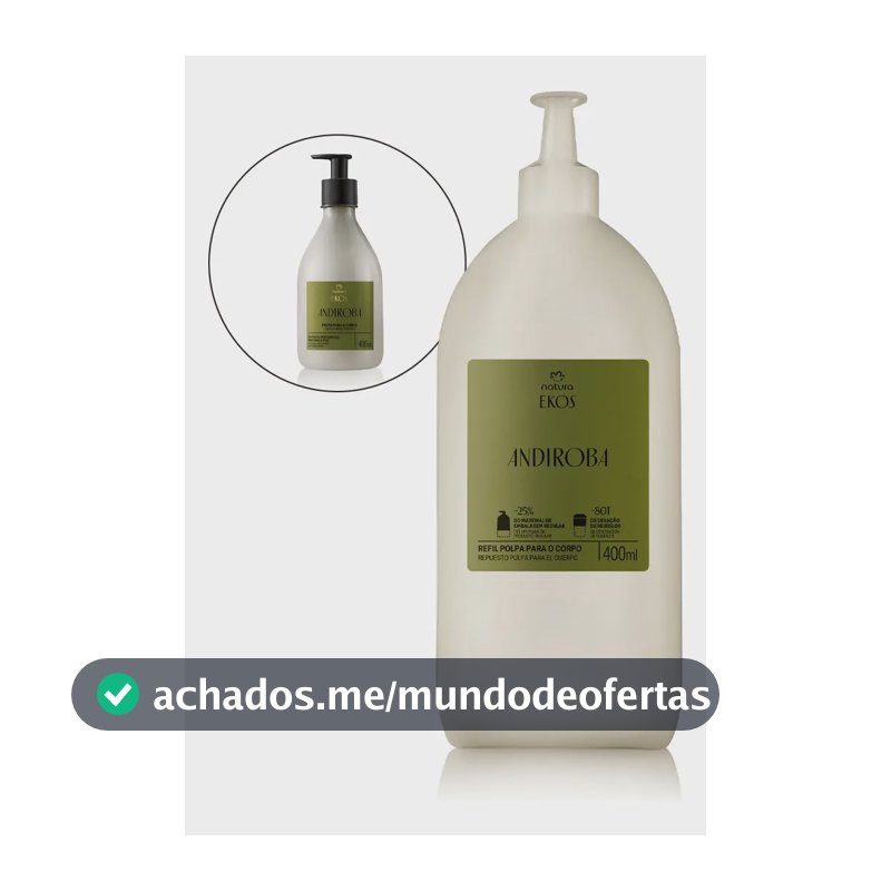 Natura Ekos Andiroba Refil Polpa Hidratante Corporal 400 Ml