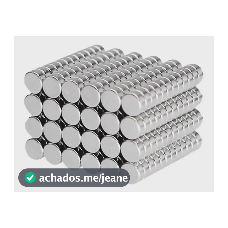 50pcs. Imã De Neodímio 5x1 Redondo Pequeno 5mm X 1mm N35