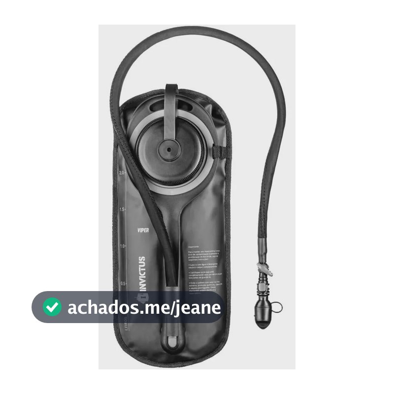 Refil De Hidratação Invictus Viper 2 Litros Camelback Cor Preto