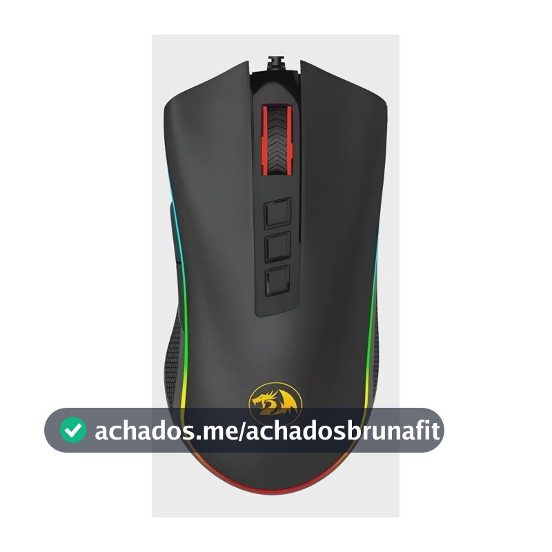Mouse Gamer Redragon Cobra Rgb Preto Preto