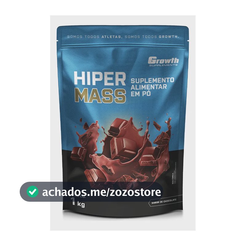 Hiper Mass 1kg Growth Supplements - Sabor Chocolate