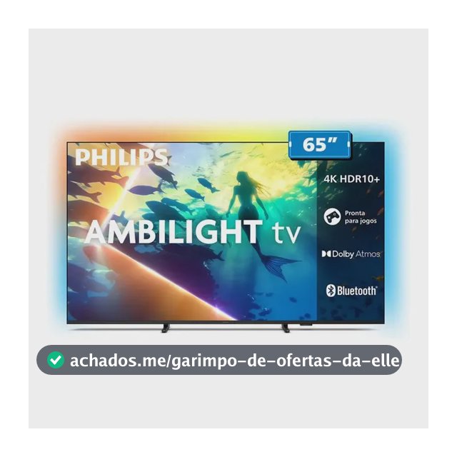 Smart Tv Lcd Led 65 Philips 65pug8100/78 4k Uhd Wi-fi + Blu