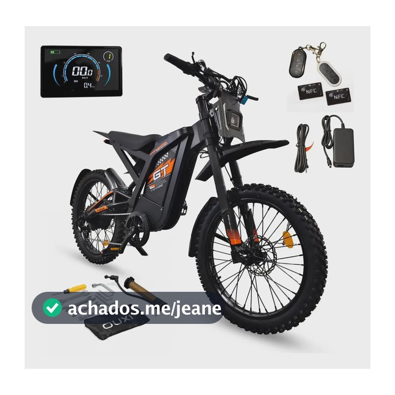 Bicicleta Elétrica Gt2000 Potente 2000w Aro 24 48v 30ah