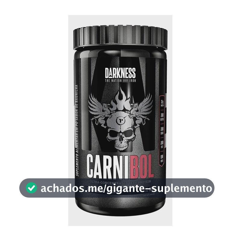 Suplemento Proteico De Carne Carnibol 900g Darkness Baunilha