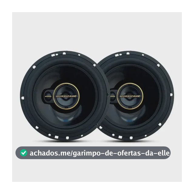Par De Alto Falante Hurricane Triaxial Aurum A6t 6 Pol 120w RMS 240w max