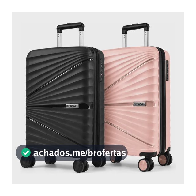 Kit Mala Viagem Bordo Avião 10kg Rodinhas 360° Férias Casal