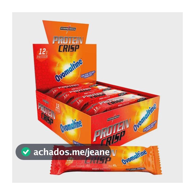 Barra De Proteína Crisp Bar Ovomaltine 12 Unidades Integralm Ovomaltine