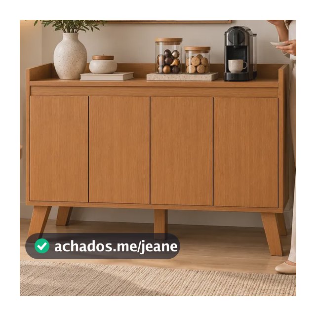 Buffet Armário 4 Portas Cantinho Do Café Bela Store Madeira