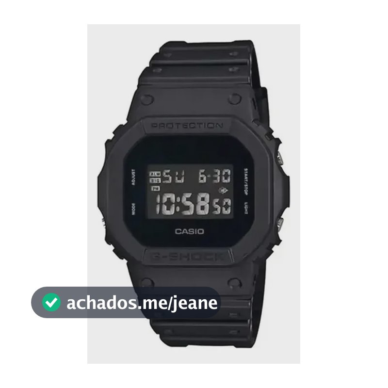 Relogio Casio G-shock Dw-5600bb Digital Preto Masculino Preto