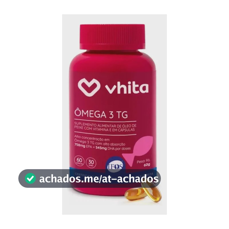Ômega 3 Vhita em cápsula Sem sabor x 60g de 60 un