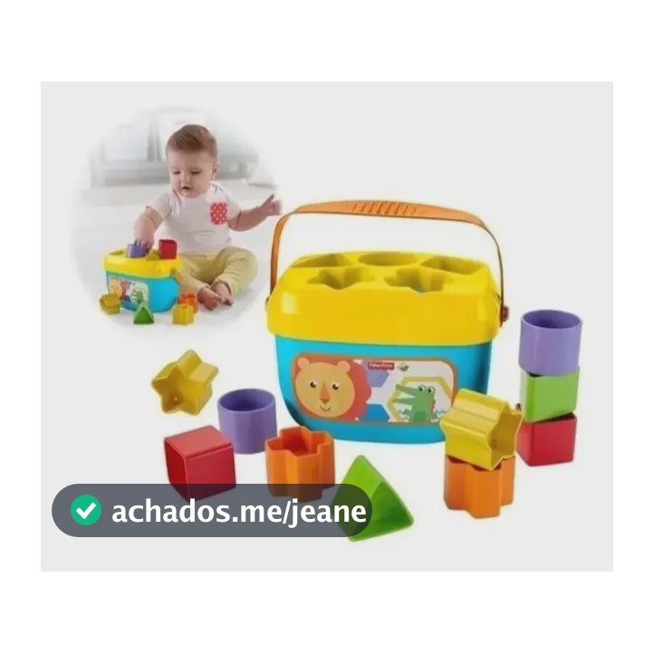 Balde Primeiros Blocos Fisher-price - Mattel Ffc84 Multicolor