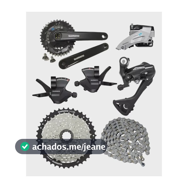 Kit Grupo Shimano Altus 2x8v 16v 36/22d K7 11/40d Mtb 8v