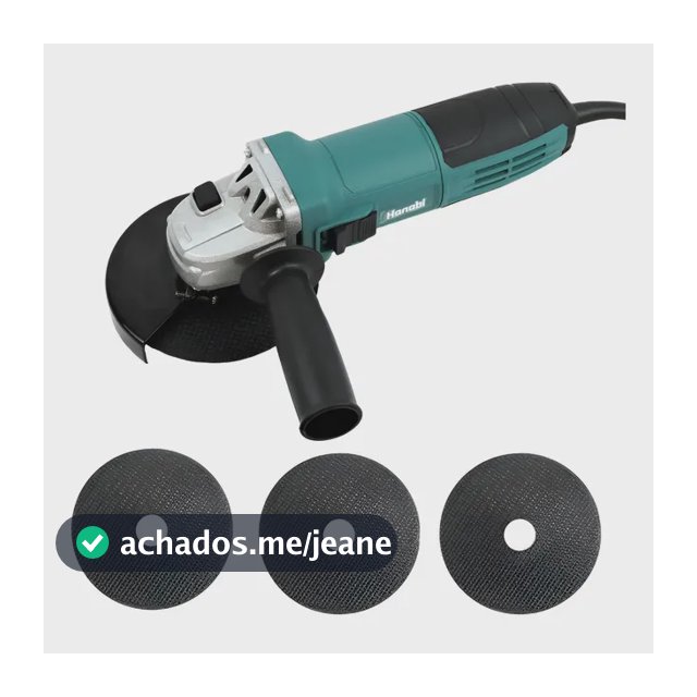 Esmerilhadeira Lixadeira Angular 960w 125mm 3 Disco 1100rpm