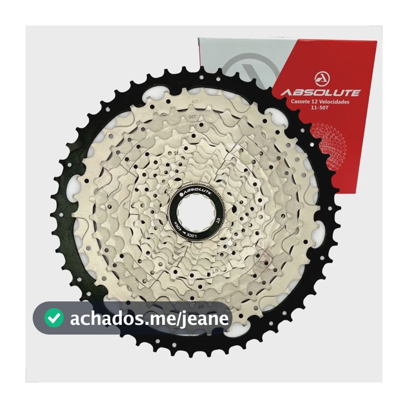 Cassete K7 12v Absolute 11/50 1x12v P/ Freehub 8v/9v/10v Mtb