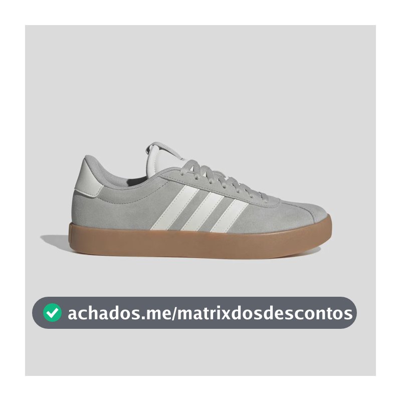 Tênis Masculino Vl Court 3.0 adidas Cinza Liso 38 Br