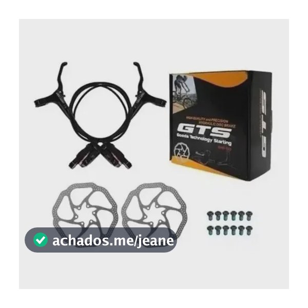 Freio Gts Hidráulico Bike Mtb Disco 160mm Completo