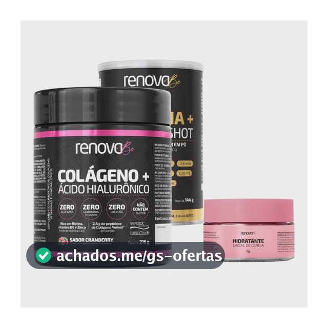 Colágeno Verisol E Creatina Monohidratada Renova Be Original