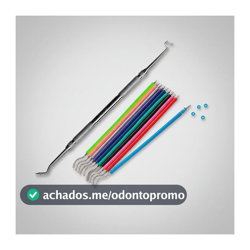 Borrachinha Aparelho Dental 1.000 Sortidas + Aplicador