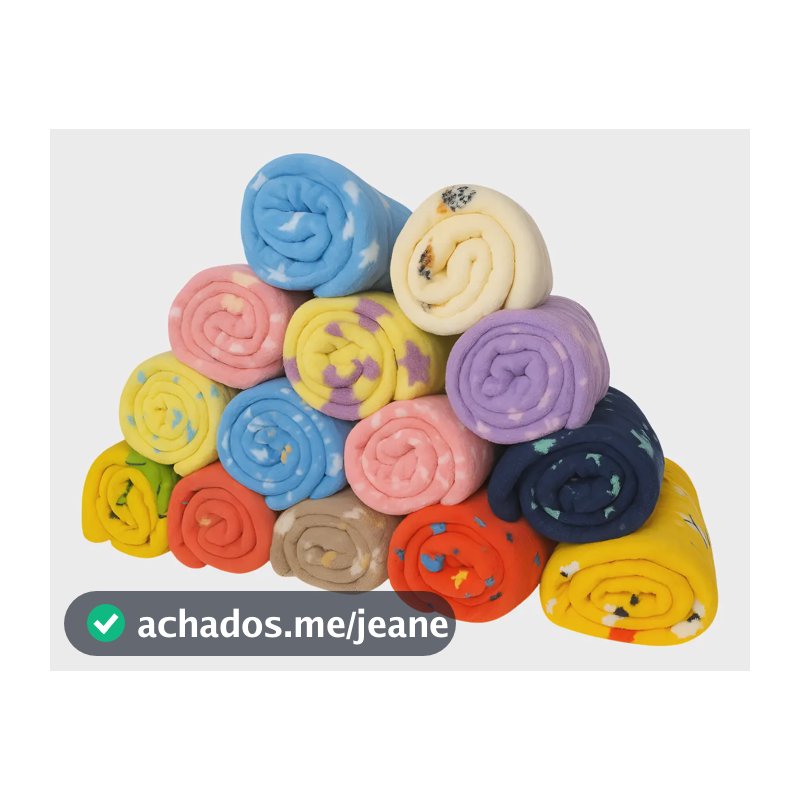 Kit C/2 Cobertor Manta Peludinha Bebe Soft Estampado U- Masculina