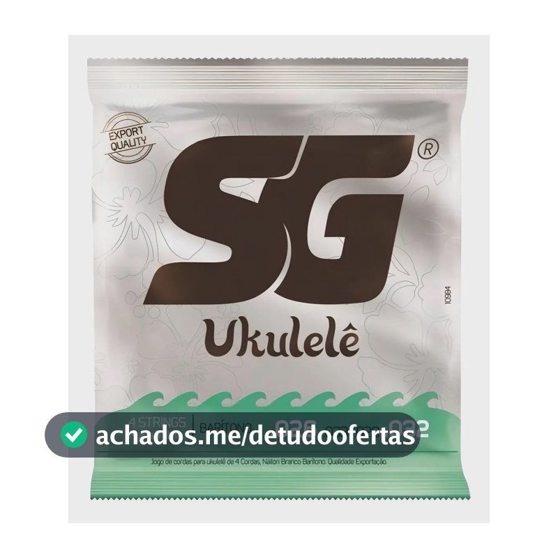 Kit 3 Encordoamento Sg Para Ukulele Baritono Nylon