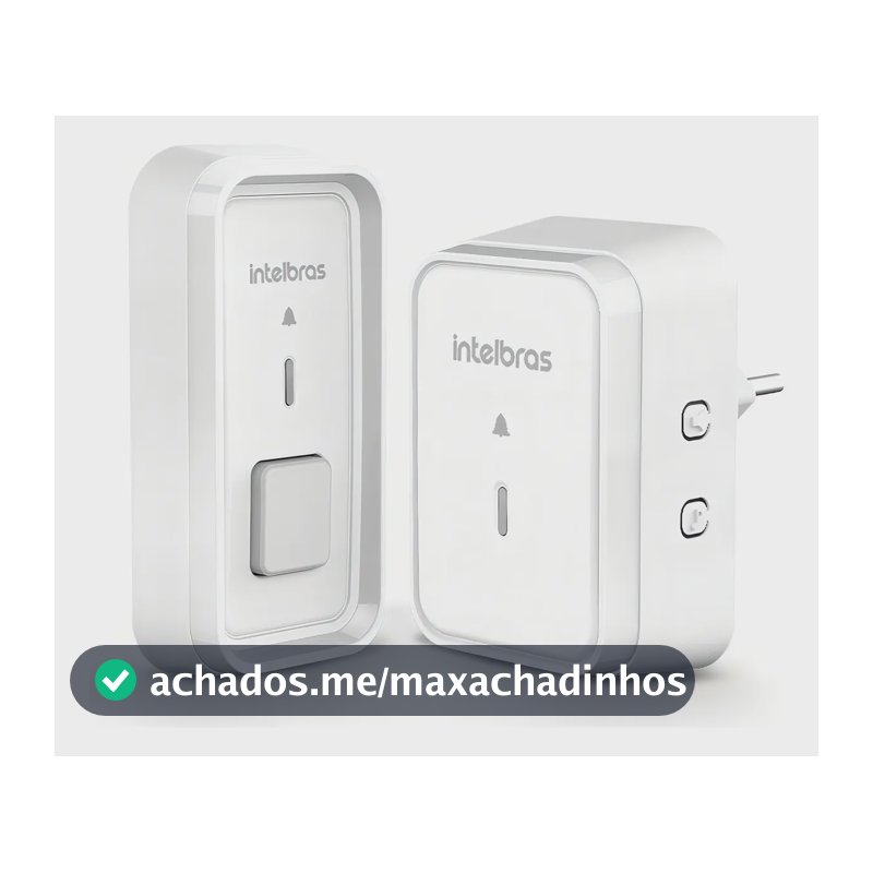 Campainha Sem Fio Intelbras Cib 101 Com Protetor 2 Entradas